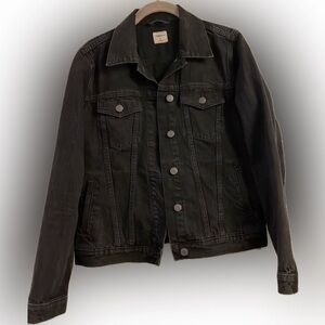 Gap Womens Black Denim Jacket- Medium